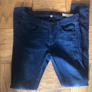 Rag and bone high rise skinny jeans, size 26